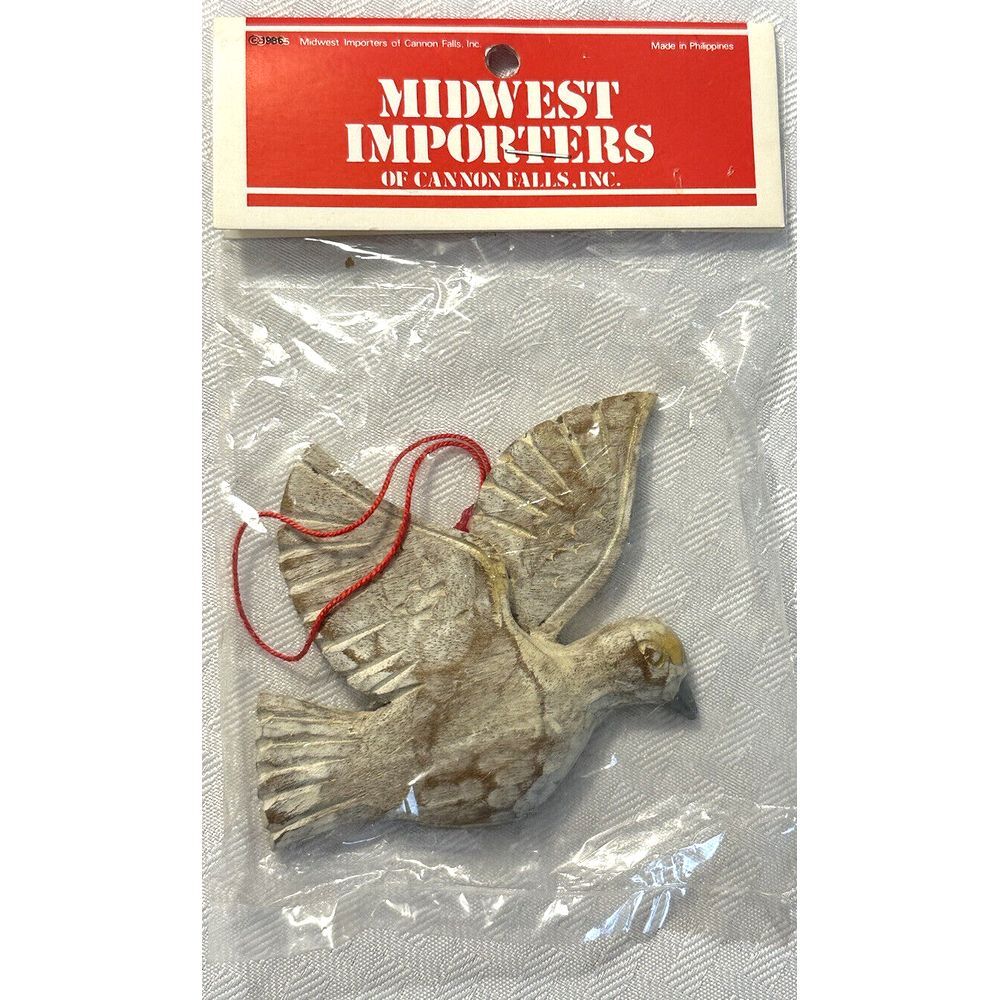 Dove Hanging ornament from Midwest Importers of Cannon Falls 1986